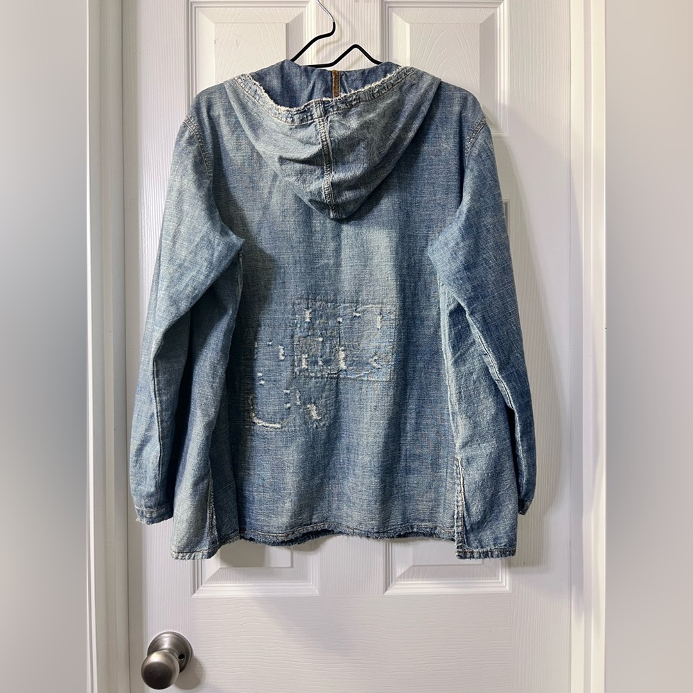 ❌SOLD❌💫RESERVED💫Magnolia Pearl Denim Baja Poncho (posted price accepted)☄️ - Picture 5 of 9